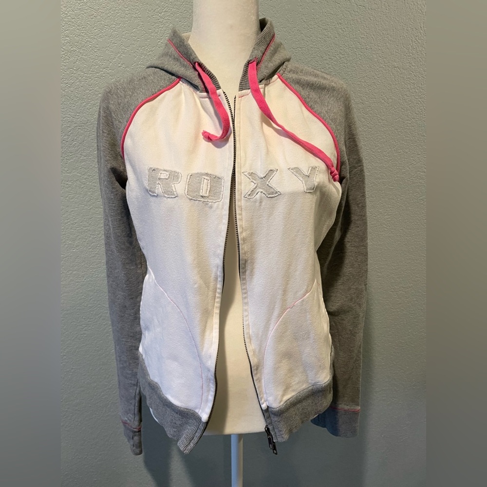 Roxy Gray and White Hoodie